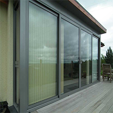 Frosted glass aluminum sliding door for bathroom - 副本