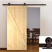 Wood stain finish color sliding barn Standard Interior Door