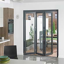 Hot sale frameless glass stacker folding doors