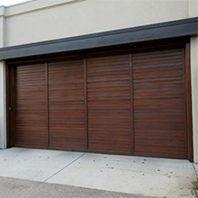 Residential insulated garage door