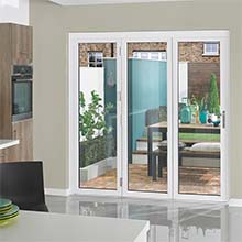 Double glazing bi fold doorAccordion aluminum glass patio exterior bifold doors