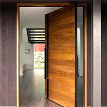  Modern Front Entry Pivot wood Doors