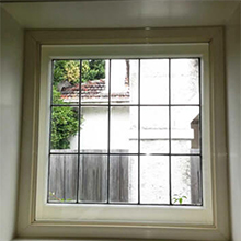 UPVC fixed window arch design