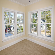 Prima Construction double glazed vinyl double hung window 