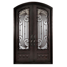 Wrought Iron Door with Lock