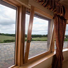 Upvc tilt &turn window with Chinese handle High quality Windows