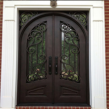 wrought iron french door