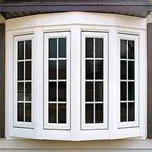 China new product bay design PVC garden windows 