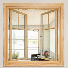 Aluminum casement window