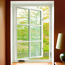 Aluminum casement window