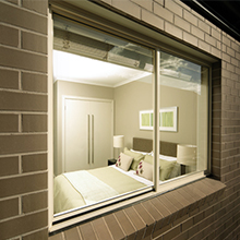 Aluminum sliding window