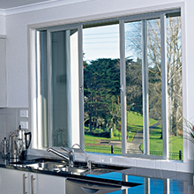 Aluminum sliding window