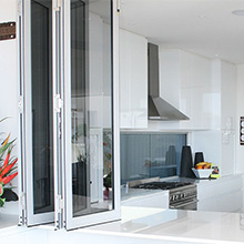 Aluminum folding window