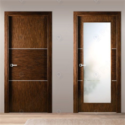 Frosted Glass Interior Wooden Door PR-IR72929