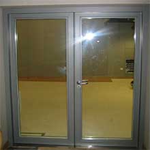 Anti- theft entrance main frame glass swing door stainless steel door