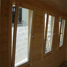 European style wood aluminum tilt&turn window