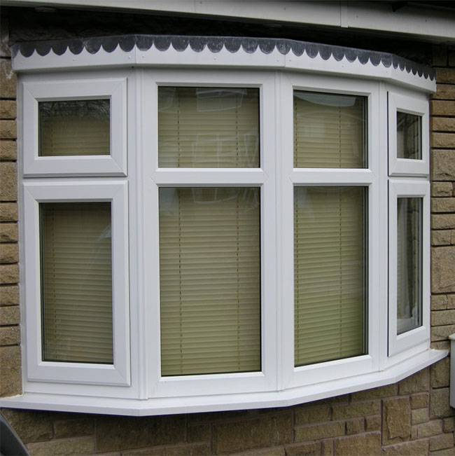 European Standard bay bow windows soundproof oak clad aluminum fixed corner windows tilt turn window 